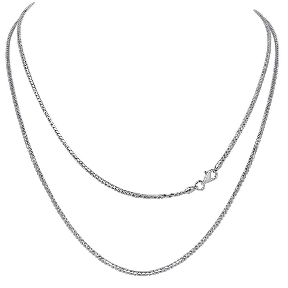 Real Sterling Silver 2.50 Ctw. Simulated Diamond 29+ Grams AKA Ivy Leaf Omega Symbols 14K Gold Over Pendant Charm Chain Neckless Big 2.7.5''
