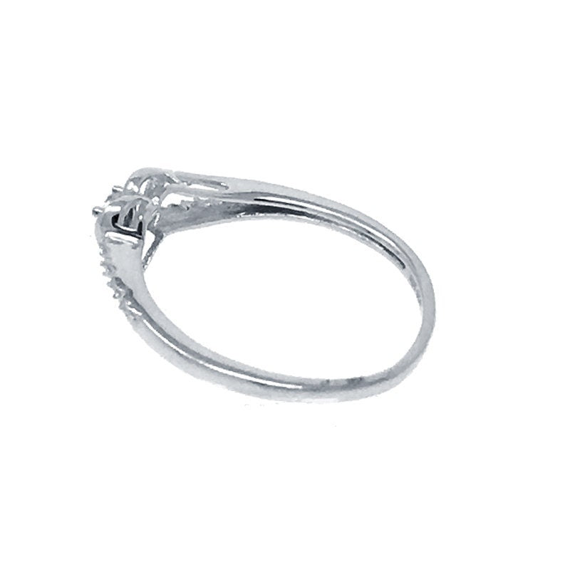 Ladies genuine diamond yellow and white choose your own sterling silver Heart ring valentines Special
