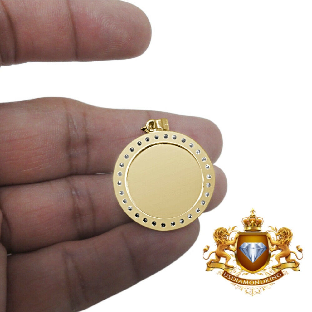 Men Ladies 1.32" Real 10kt 100% Yellow Gold Jesus Cross Charm Medallion Pendant