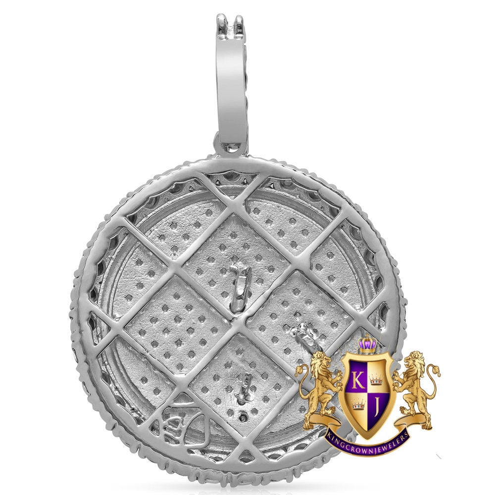 Real Genuine Diamond Aries Rams Zodiac Lucky Sign Astrology Horoscope Pendent Charm 10K Gold Finish 2''