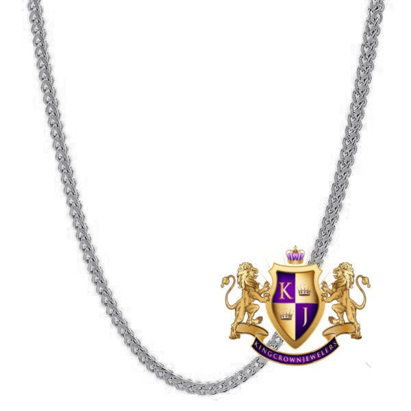 39 + Grams Solitaire Men's 14k Gold Over Round Medallion Cursive Initial Letter Alphabet "K" Charm Pendent Chain Set 2.75''