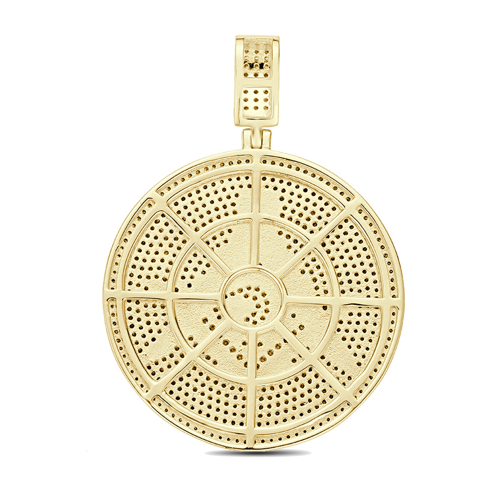 Real Genuine 3.50 Cwt. Authentic VVS/1 MOISSANITE Diamond 33+ Grams Freemason Masonic G Compass Pendant 14K Gold Finish Charm Chain Neckless