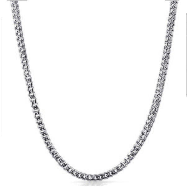 Mens Ladies 14K Gold Finish Franco Chain Necklace 3mm /30 Inch