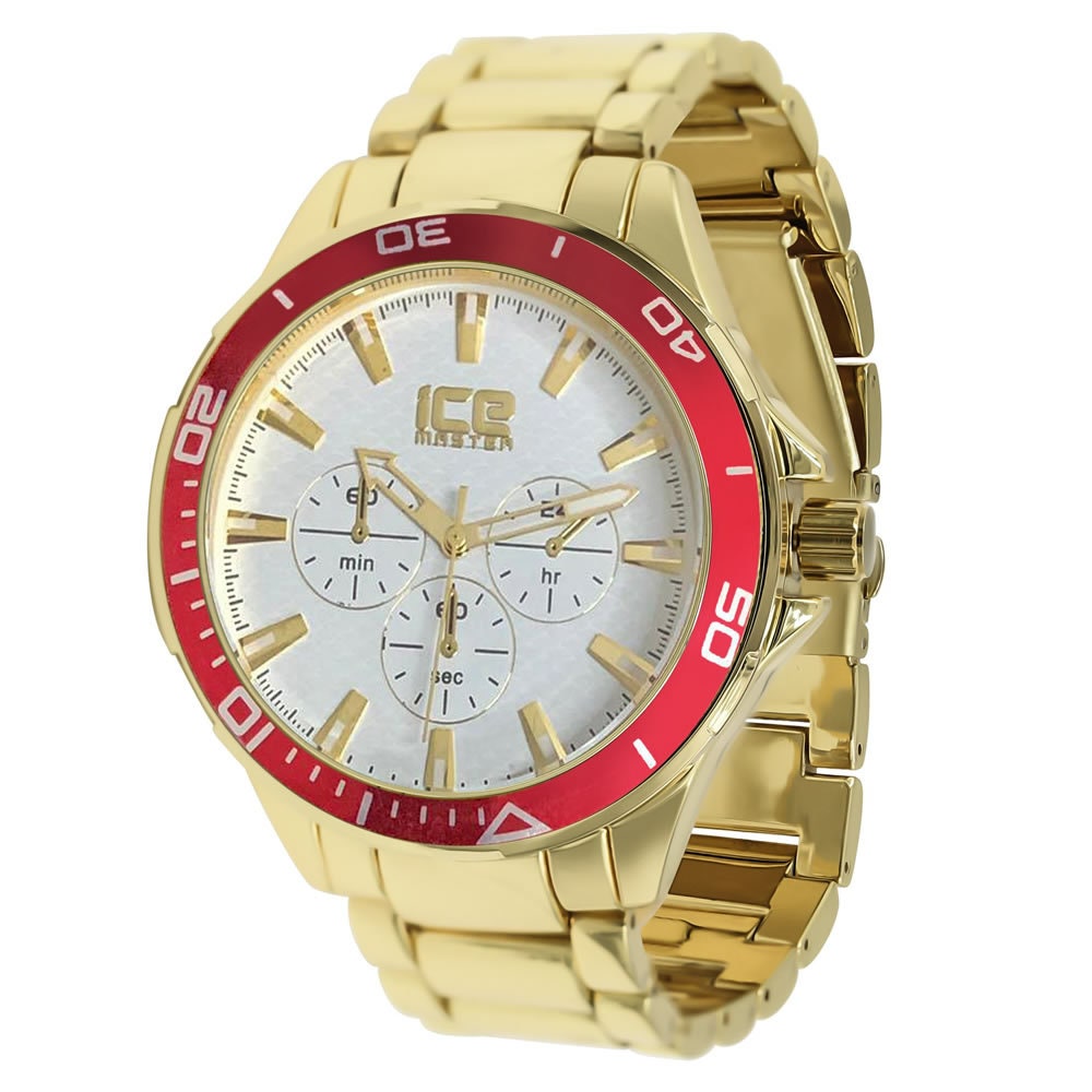 2 Tone 45mm Jojino Joe Rodeo Steel Back Metal Band Link Classic Watch Water Resistant