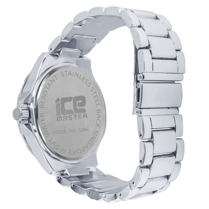 Mens Metal Band Link Classic Watch Water Resistant Solid Steel Back Silver Tone Jojino Joe Rodeo 45mm