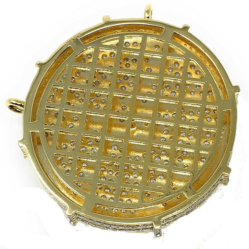 Lemonade Canary Custom Piece 14K Gold Over Real Sterling Silver Protect The Family 3D Pendant Medallion Charm 41 + Grams