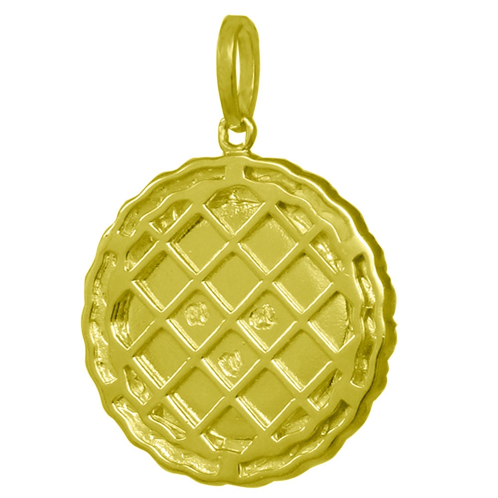 1.5" Real Silver 10k Yellow Gold Jesus Head Face Charm Pendant Men's Ladies New