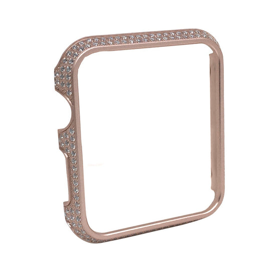Stainless Steel Rose Gold Tone Apple Watch Series #1 2 3 Bezel Insert Cover 42mm Fit To all