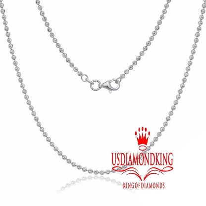 10K White Gold On Genuine Silver Simulated Diamond Lady of Guadalupe Mother Mary Pendant Chain Set