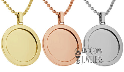 Real Genuine Authentic Diamonds Alphabet Initial Letters "V" Charm Round Pendent Chain Set 10K Gold Finish