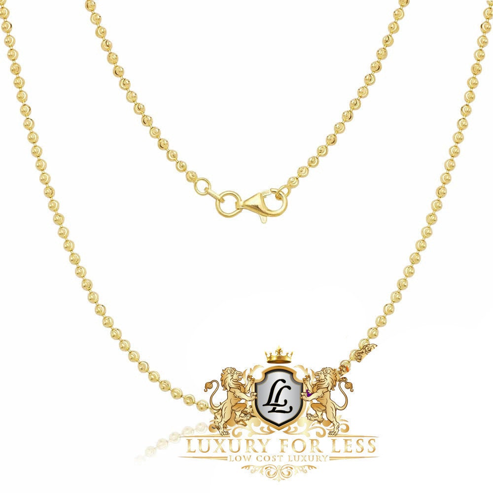 Real Diamond Egyptian Queen Nefertiti Mini Charm Pendent Chain Set 10K Yellow Gold Finish