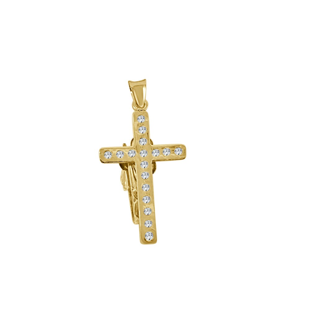 unisex marked 10k yellow gold 100% authentic cross saint jude mini charm pendant