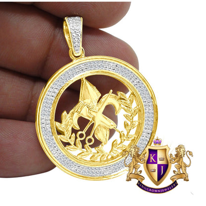 Real Diamond Louisiana Saints Barber Scissors Pendent Charm 10K Yellow Gold Finish 1.75''