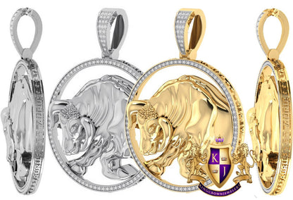 Real Genuine Authentic Diamond Taurus Bull Zodiac Lucky Sign Astrology Horoscope 3D Pendent Charm 10K Gold Finish