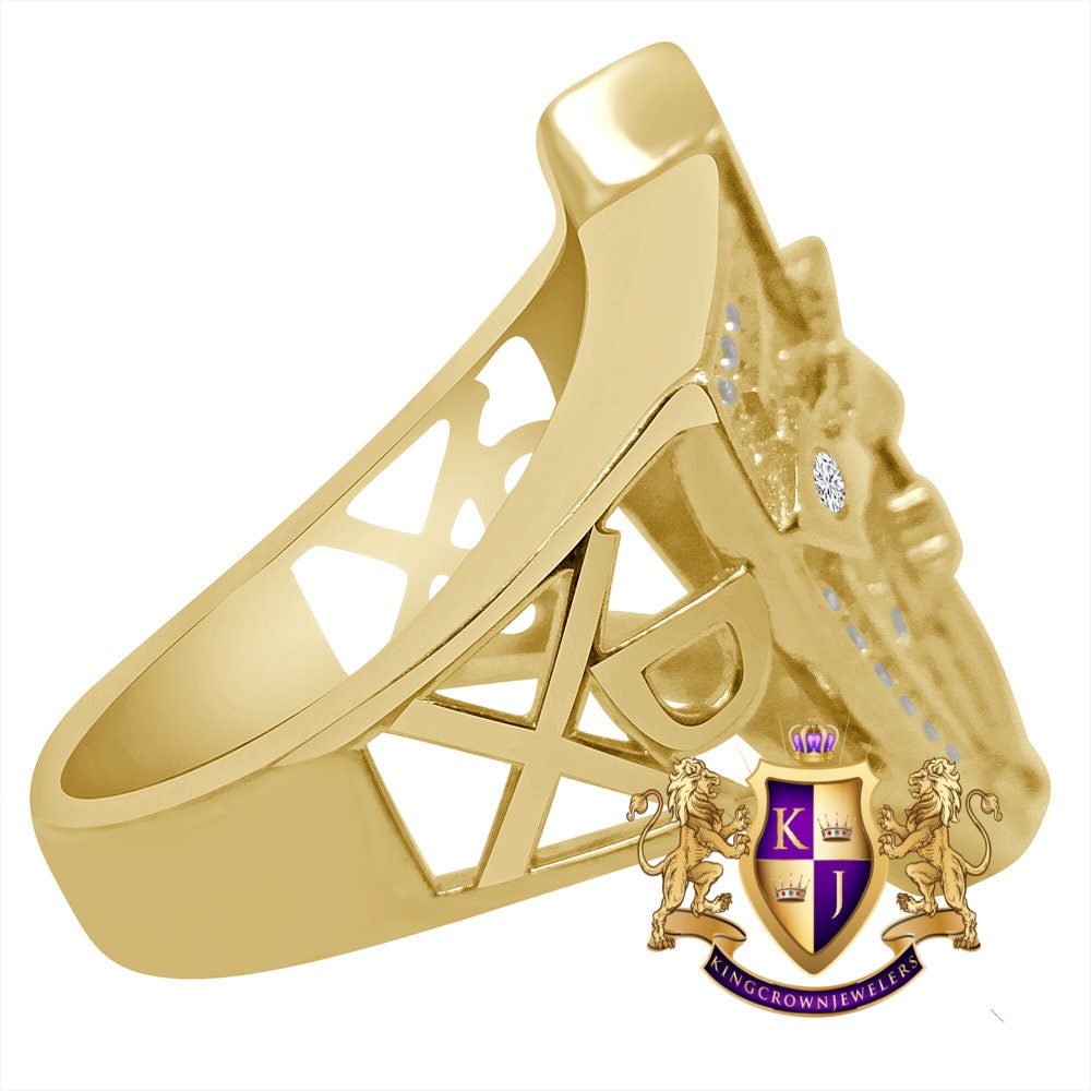 Men's Yellow Gold Tone Genuine Sterling Silver Simulated Diamond Jesus Cross Crucifix Shield Ring Band