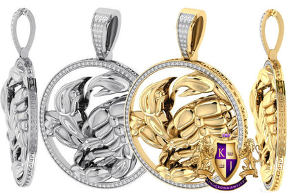 Real Genuine Authentic Diamond Scorpio Scorpion Zodiac Lucky Sign Astrology Horoscope 3D Pendent Charm 10K Gold Finish