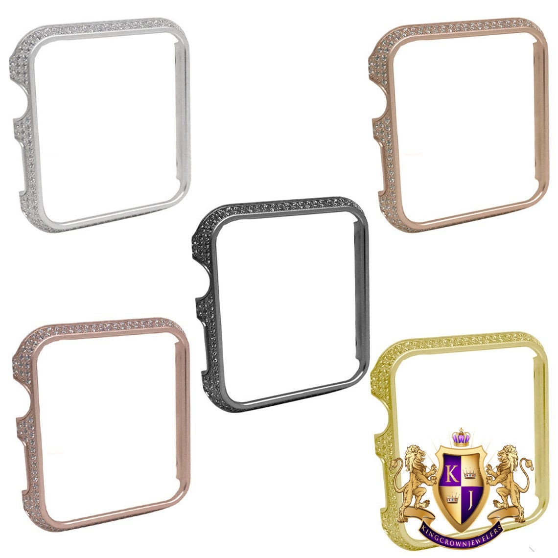 Ladies 38mm Apple Series 1 2 & 3 Watch Stainless Steel Bezel Insert Face Cover