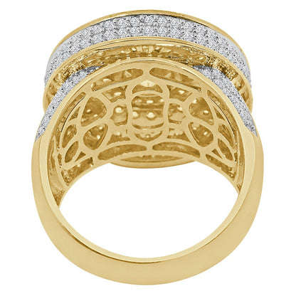 Men's Big Bold Solitaire 14K Gold Finish Simulated Diamond Custom Pinky Ring Band