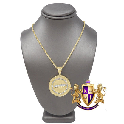 Men's 100% 10K Real Solid Yellow Gold Last Supper Religious Pendent Medallion Charm + Free Chain