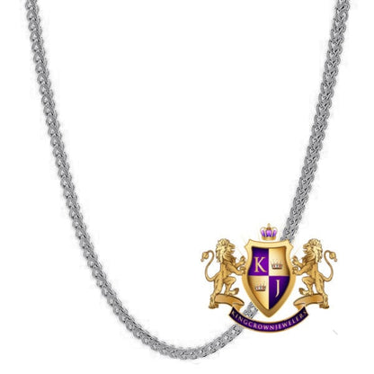 Solitaire Men's Big 2.75'' 14k Gold Over Round Medallion Cursive Initial Letter Alphabet "Z" Charm Pendent Chain Set 39 + Grams