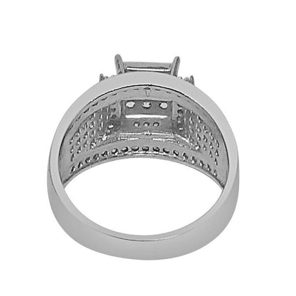 14K White Gold Over Round Cut Simulated Diamond Ladies Women's Bridal Wedding Engagement Ring Band