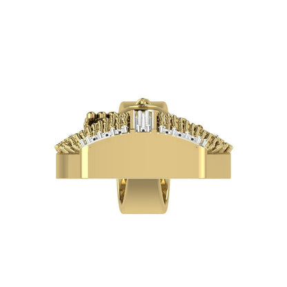 Big 3'' Real Genuine Authntic Diamond 0.50 Cwt. Egyptian King Tut Pharaoh Mummy Charm 10K Gold Over Exclusive Custom Pendent