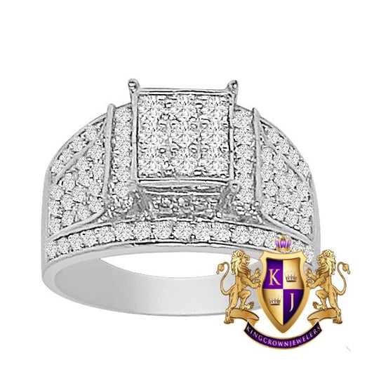 14K White Gold Over Round Cut Simulated Diamond Ladies Women's Bridal Wedding Engagement Ring Band