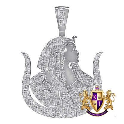 Real Genuine Diamond 32+ Grams Custom Piece Daughters of Isis Masonic Shriners Mason Prince Hall Charm 10K Solid Gold Over Pendent Big 2.5''