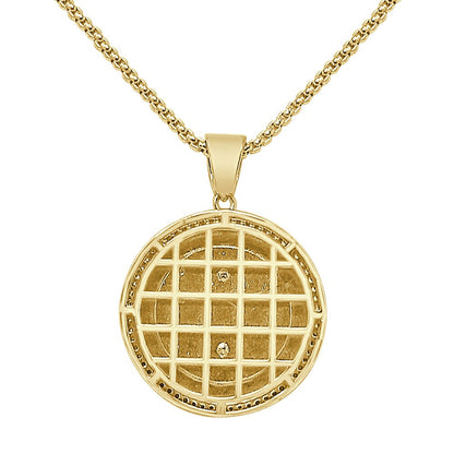 Real Genuine Sterling Silver 20+ Grams 14K Gold Over Simulated Diamond G Compass Masonic Freemason Pendent Charm