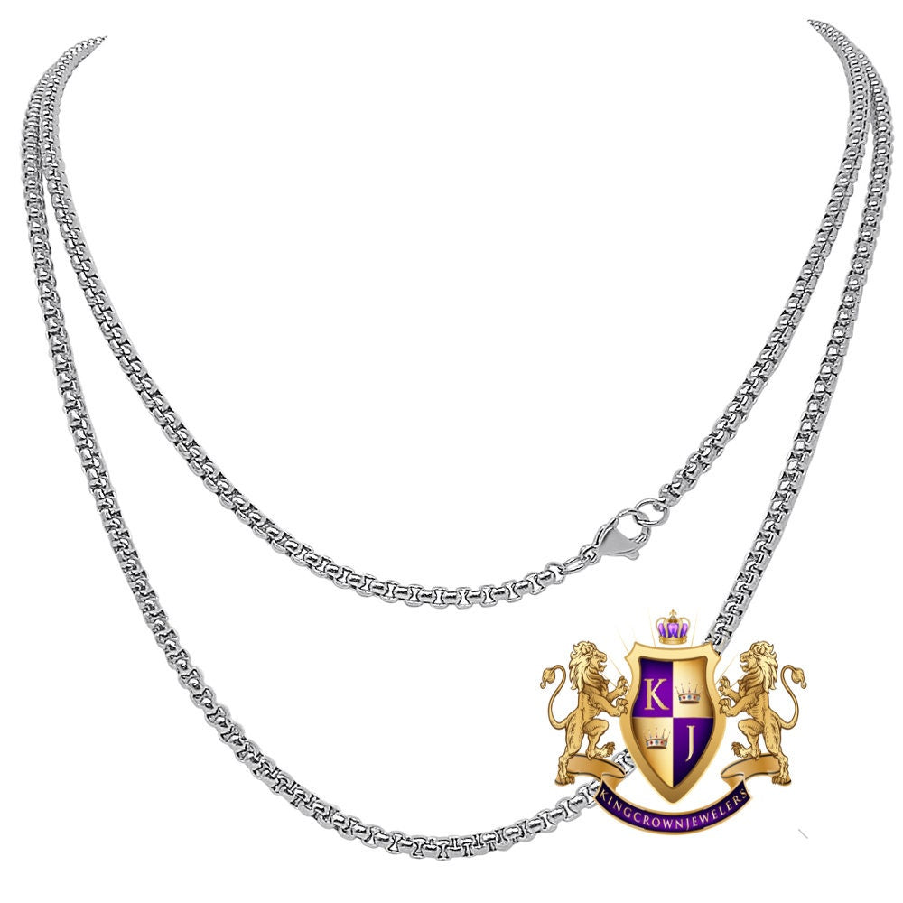 High Quality Men's Ladies Solid 14K Gold Finish Box Snake Chain Necklace  2.5 mm /24 Inch