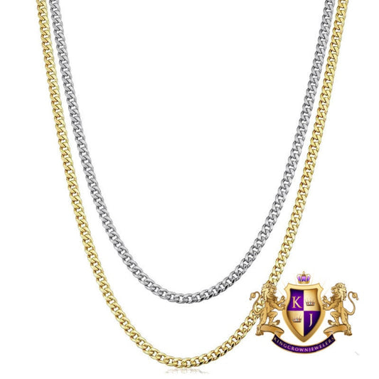 Real Genuine Italian Sterling Silver 25+ Grams 6mm 14K Gold Finish Solid Miami Cuban Curb Link Chain Neckless 24'' High Quality Unisex