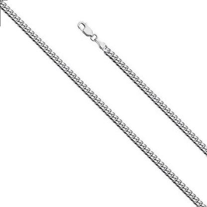 Real Genuine Italian Sterling Silver 25+ Grams 6mm 14K Gold Finish Solid Miami Cuban Curb Link Chain Neckless 24'' High Quality Unisex