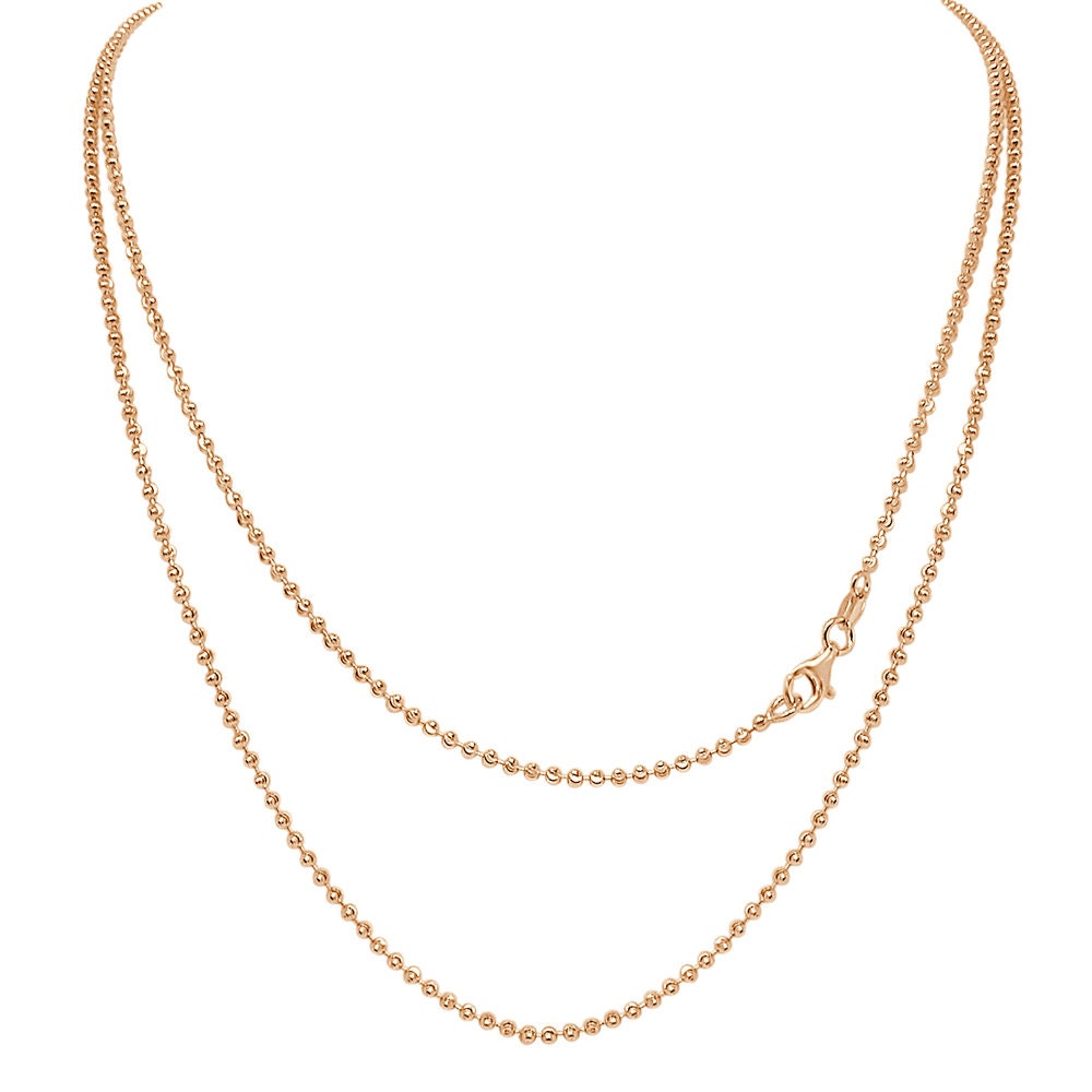 Rose Gold Copper Tone Authentic Real Sterling Silver Simulated Diamond Baby Angel Religious Pendant Charm Chain Neckless Set Small 1.35''
